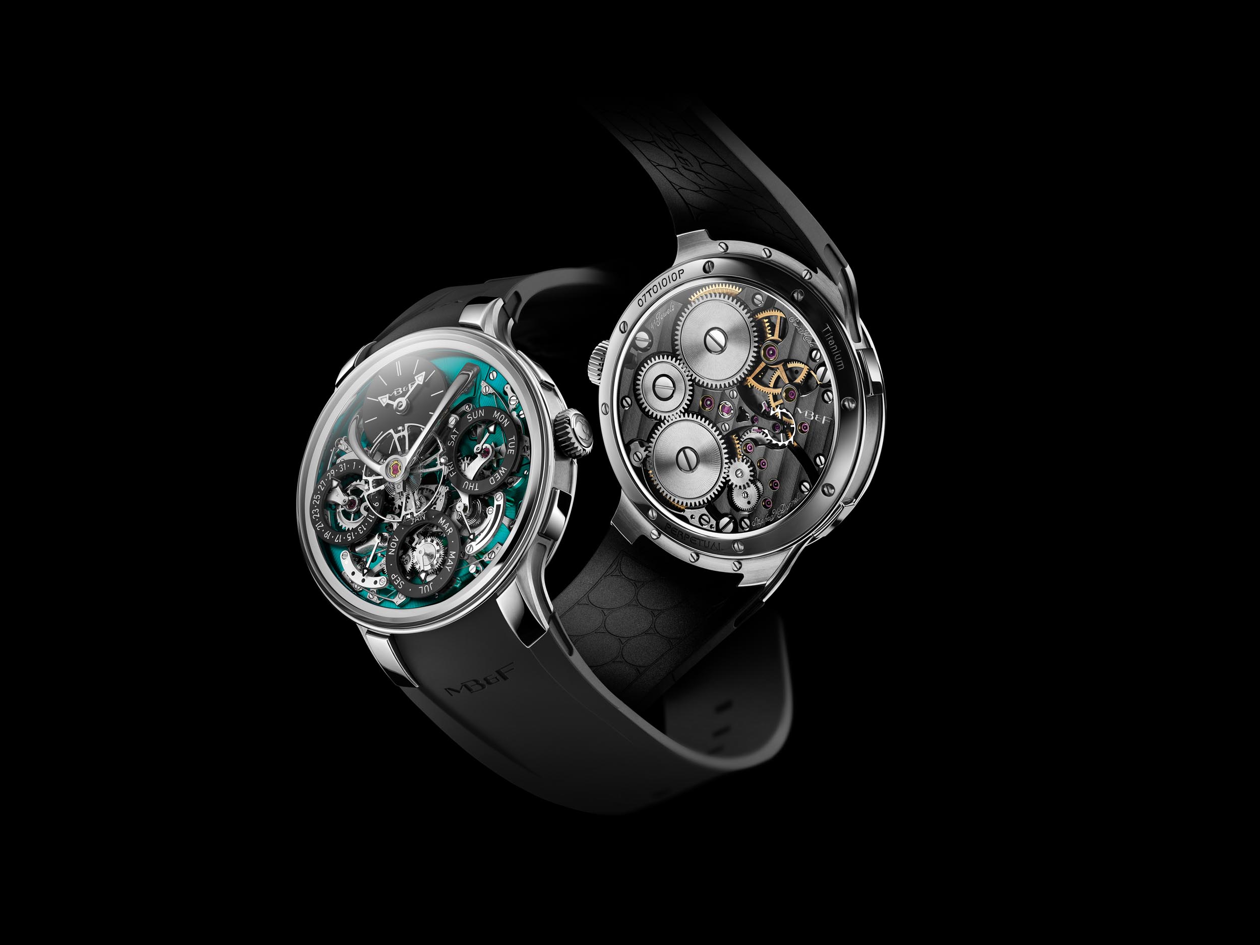 MB&F Legacy Machine Perpetual Titanium Green