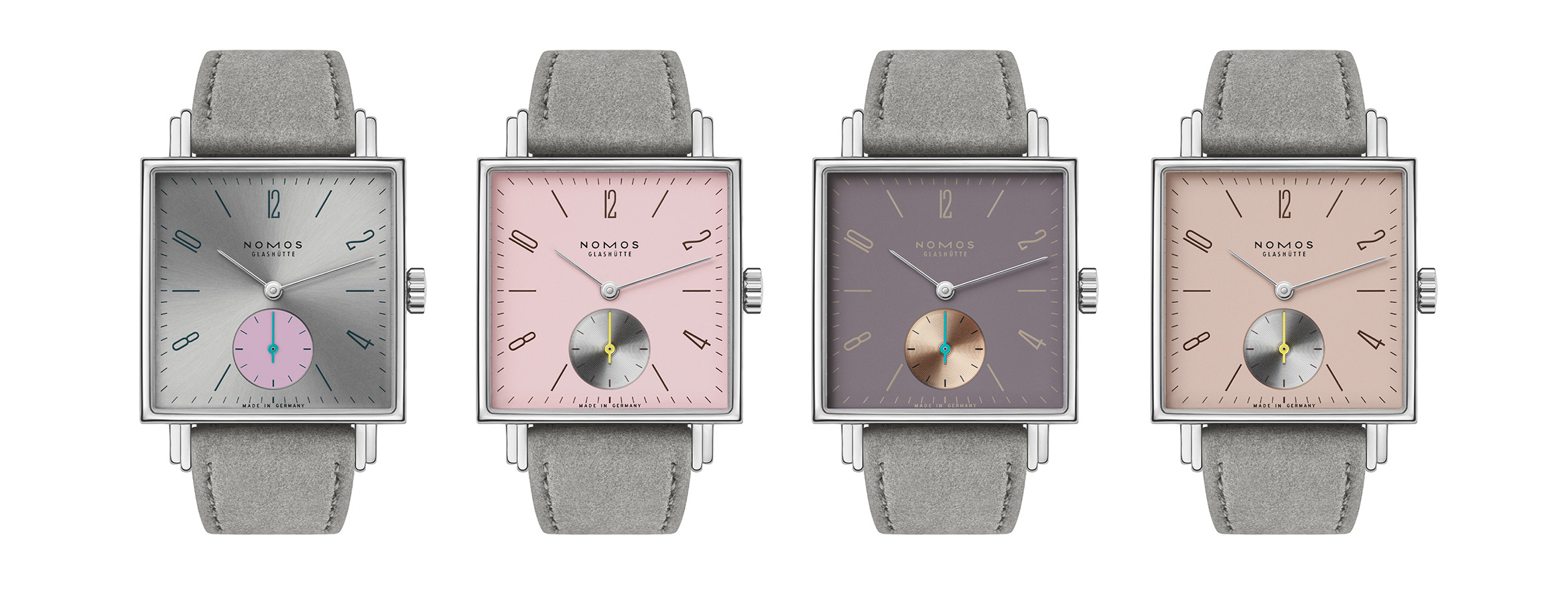 The Latest NOMOS Tetra Form a Quartet in Pink